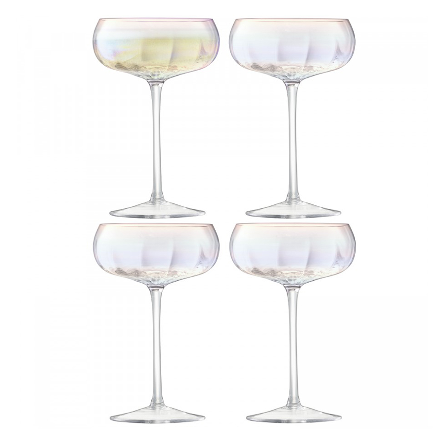 

LSA Набор бокалов Pearl Champagne Saucer PE05 4 шт. 300 мл бесцветный
