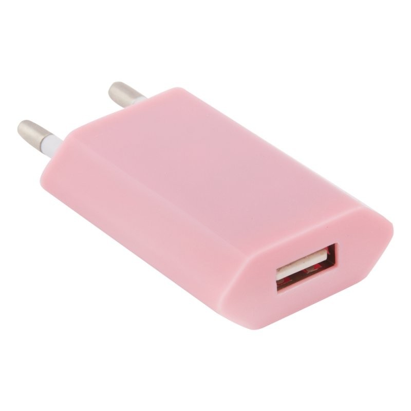 

СЗУ «LP» с USB выходом 1А (розовый/европакет)