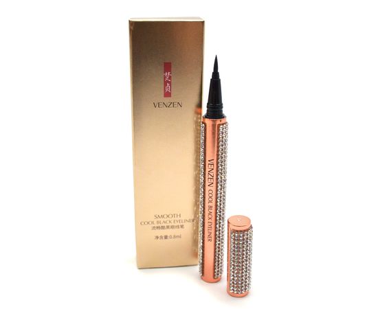 

Подводка-фломастер для глаз Venzen - Smooth Cool Black Eyeliner, 0,8 мл