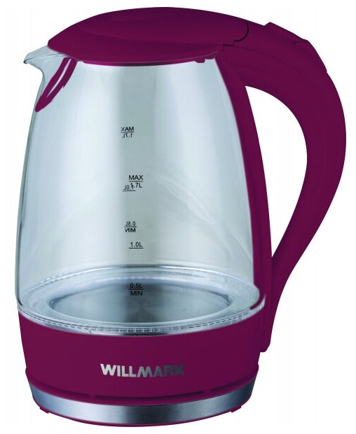 

Чайник Willmark WEK-1708G бордовый