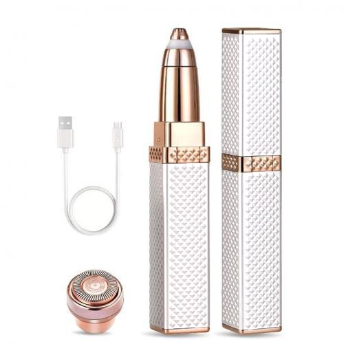 

Триммер для бровей 2 в 1 Flawless Facial and Eyebrow Hair Remover, белый