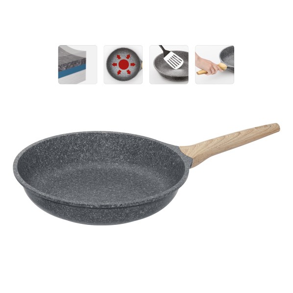 фото Сковорода nadoba mineralica 728416, 28 см, серый