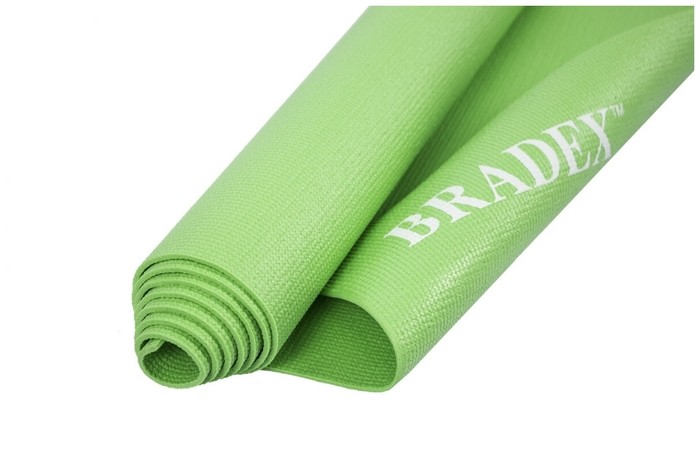 фото Коврик для йоги bradex sf 0682, 183х61х0.4 см зелeный однотонный