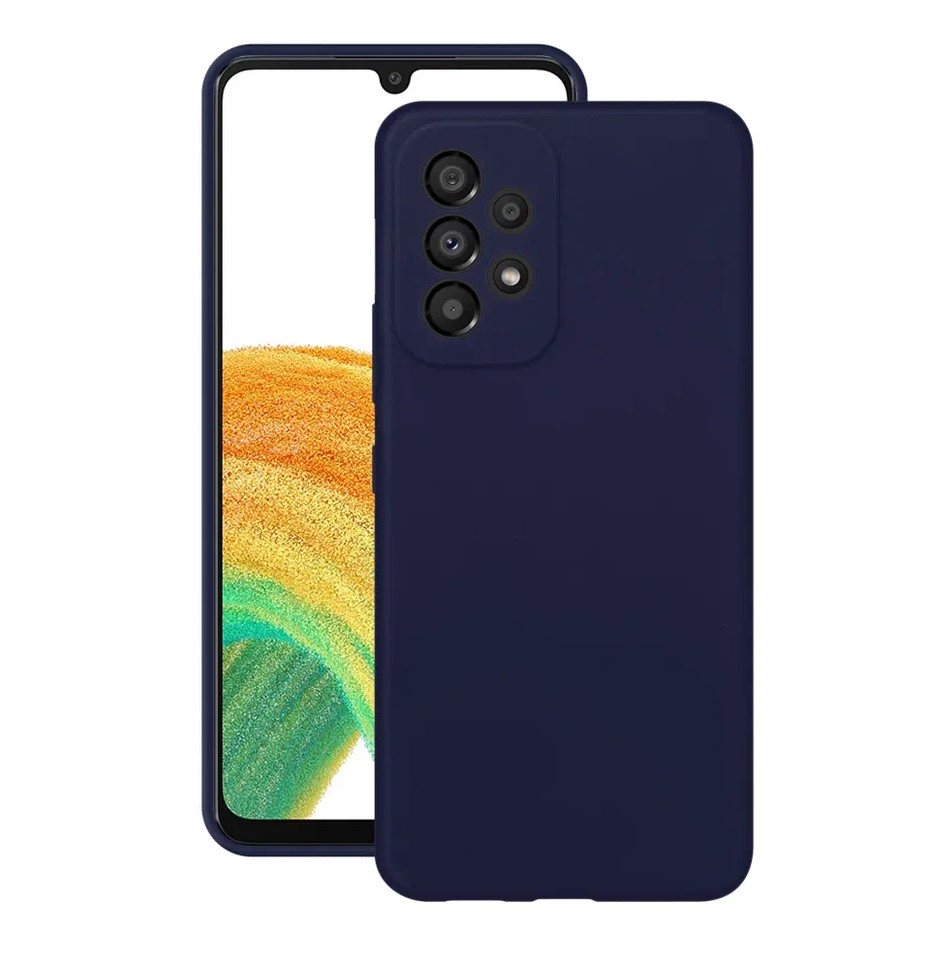 

Чехол Liquid Silicone Pro для Samsung Galaxy A53, синий, картон, Deppa