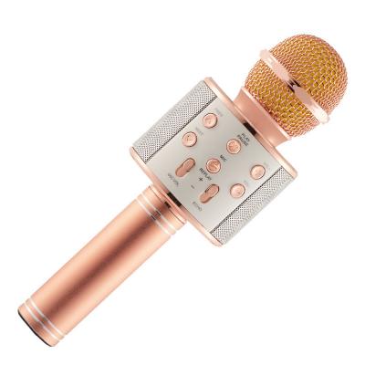 Караоке микрофон ws-858, Розово-золотой от MELEON