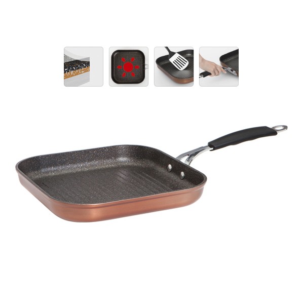 фото Сковорода-гриль nadoba medena 728720, 26х26 см, медный