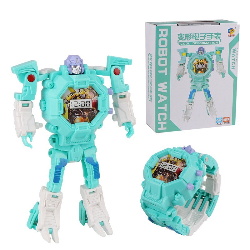 

Часы-игрушка трансформер Robot Watch, цвет в ассортименте, Мятный