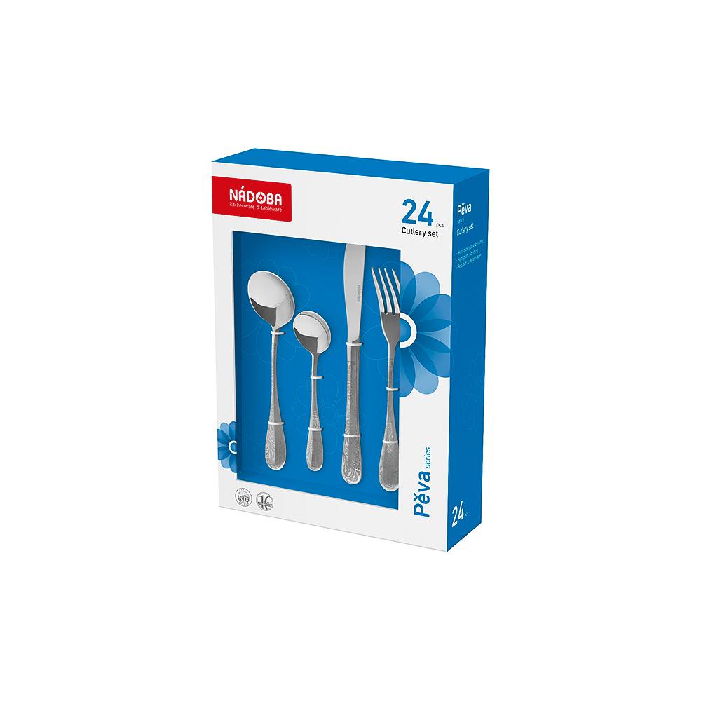 фото Nadoba набор столовых приборов peva, 24 шт. серебристый