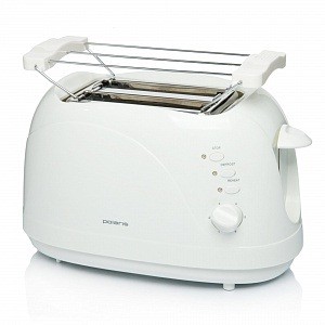 

Тостер Polaris PET 0702L белый, 750Вт, 7 режимов, 2 ломтика, решетка
