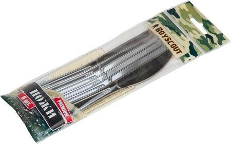 

Ножи пластиковые BOYSCOUT 61705 столовые (PREMIUM) одноразовые 6 шт.