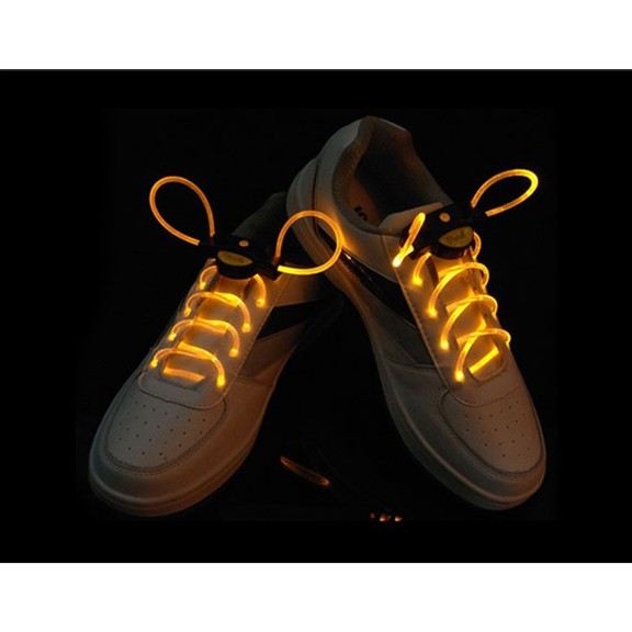 Шнурки с LED подсветкой, Желтый от MELEON
