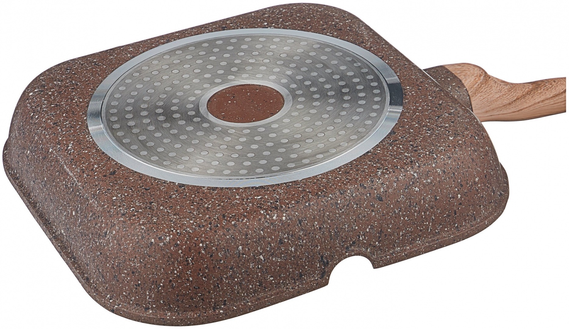 фото Сковорода-гриль nadoba greta 728620, 28x28 см, коричневый