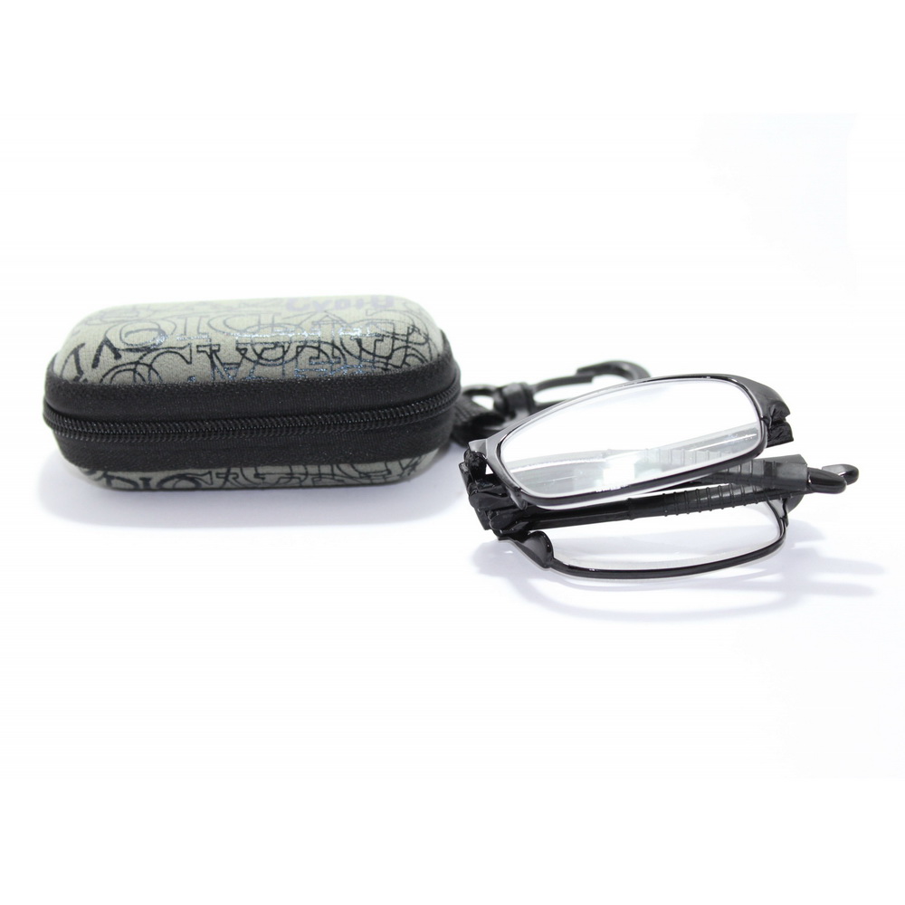 Складные очки - Фокус Плюс, 1 шт. в чехле, цвет в ассортименте, Черный