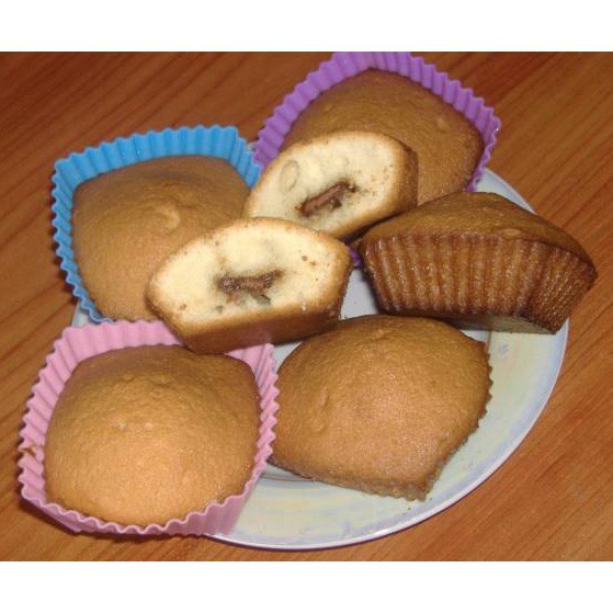 фото Набор силиконовых форм для выпечки regent inox «тарталетки квадратные»