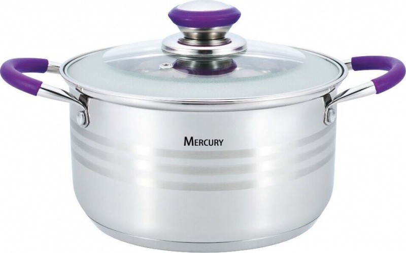 

Кастрюля Mercury MC-6313 (6) с крышкой 4,7 л 22 см