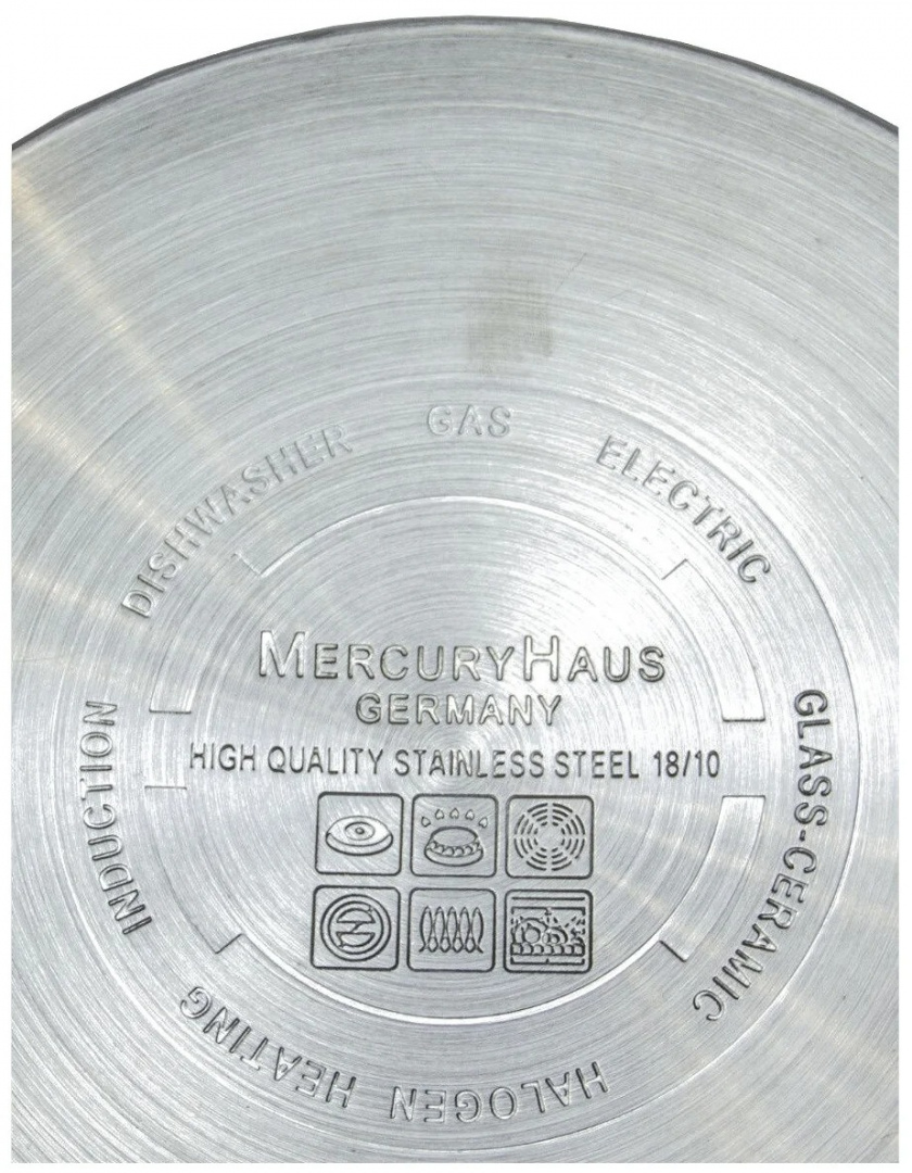 фото Набор кастрюль mercuryhaus mc-7038 6 пр. серебристый