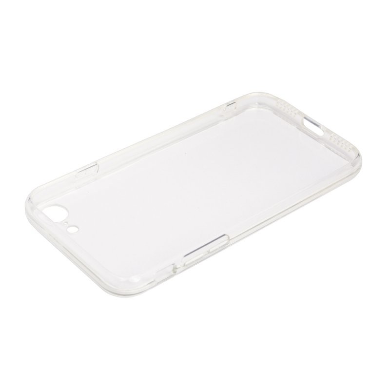 Защитная крышка «LP» для iPhone SE 2/8/7 «Glass Case» с прозрачной рамкой (прозр. стекло/коробка)