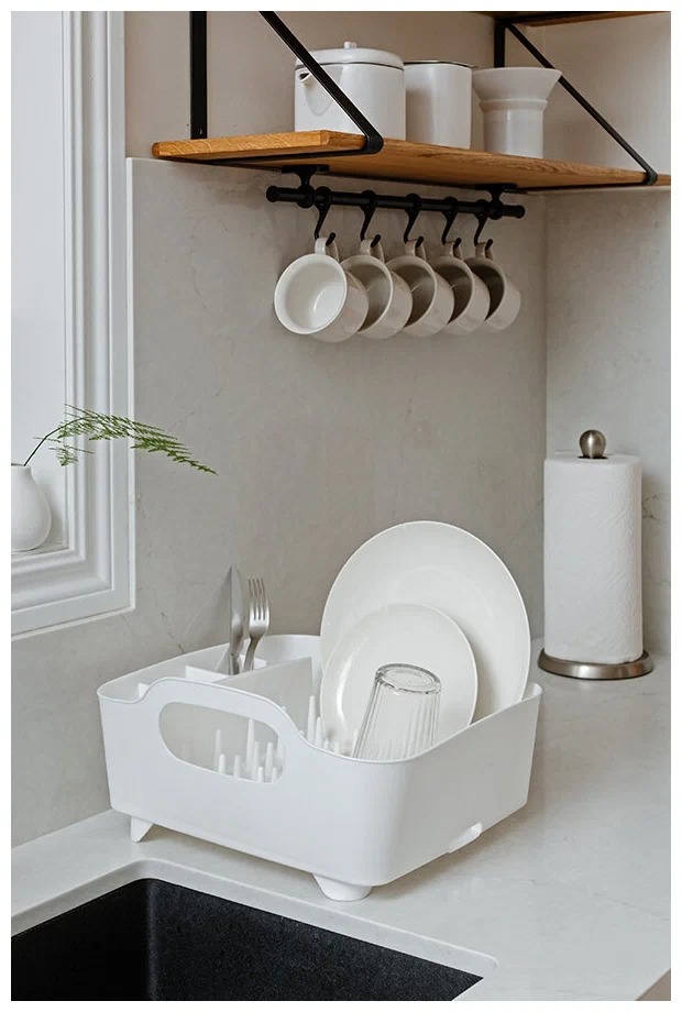 фото Сушилка для посуды tub, белая