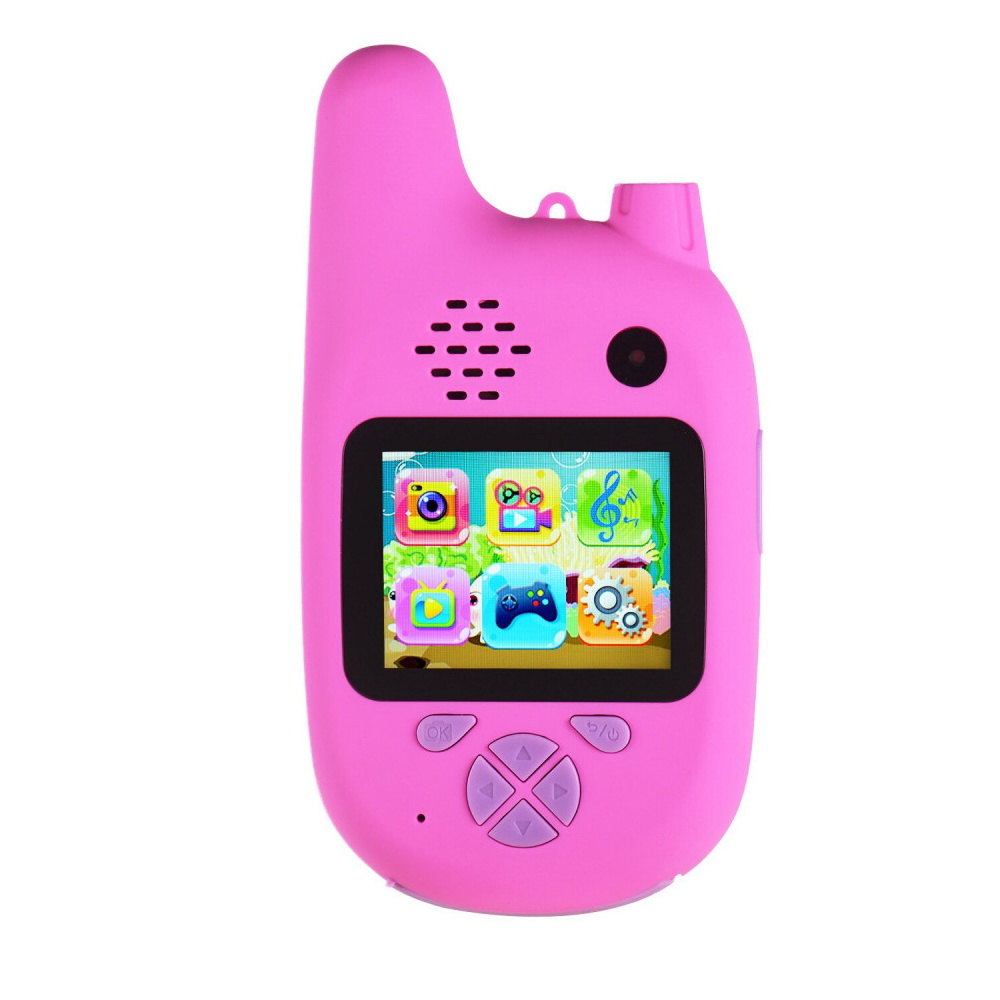 Детский фотоаппарат Children's fun camera (рация+фотоаппарат), розовый