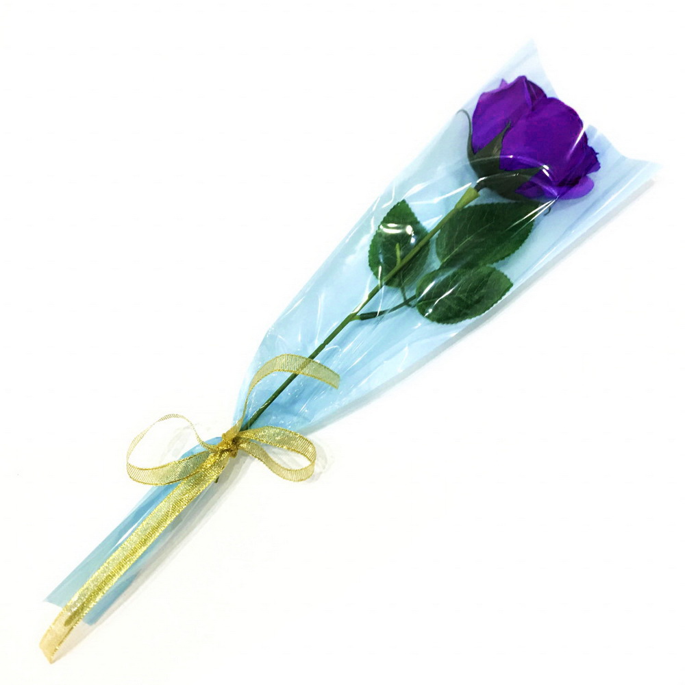 

Роза из парфюмированного мыла Soap Flower, 39 см, фиолетовый