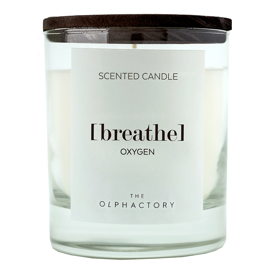 

Свеча ароматическая The Olphactory, Breathe Black, Кислород, 40 ч