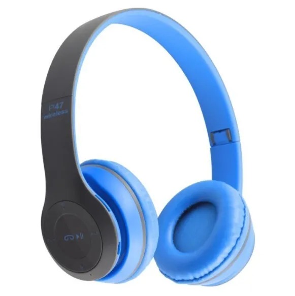 

Беспроводные наушники Bluetooth P47, синие