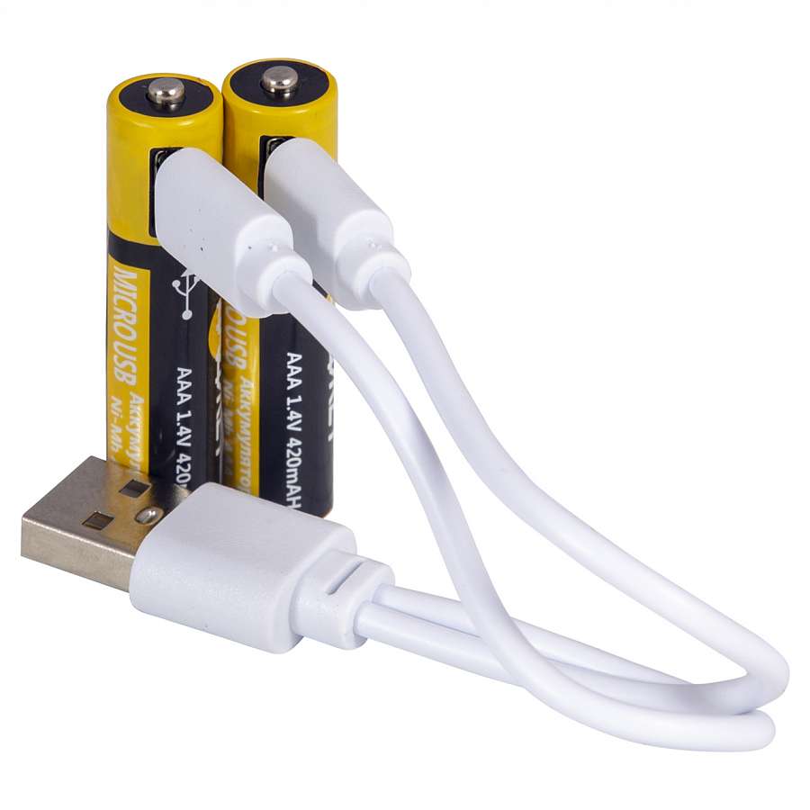 USB батарейки NiMh типа ААА (2 шт) от MELEON