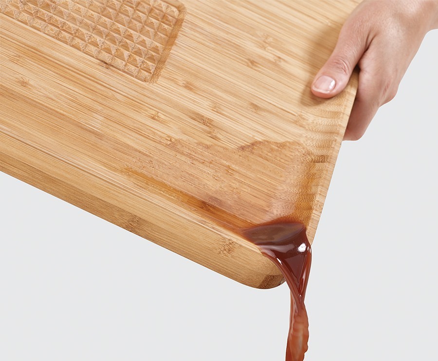 фото Разделочная доска joseph joseph cut&carve bamboo, 40х30 см, бежевый