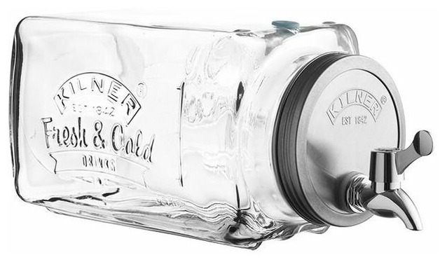 

Диспенсер для напитков Kilner бесцветный/серый