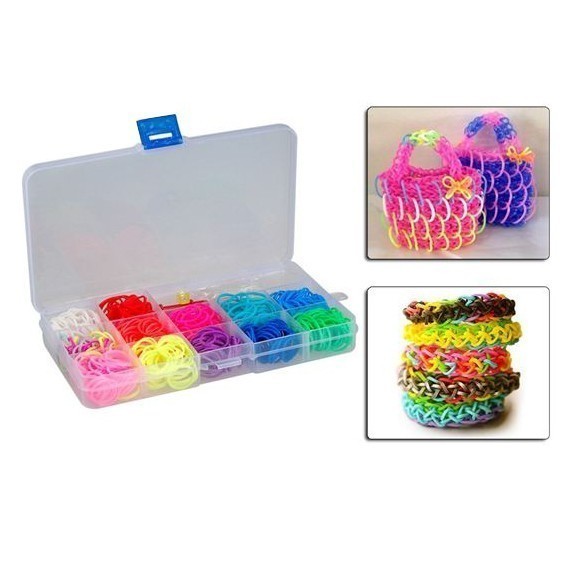 Радужки (Rainbow Loom) - набор для вязания из резинок от MELEON