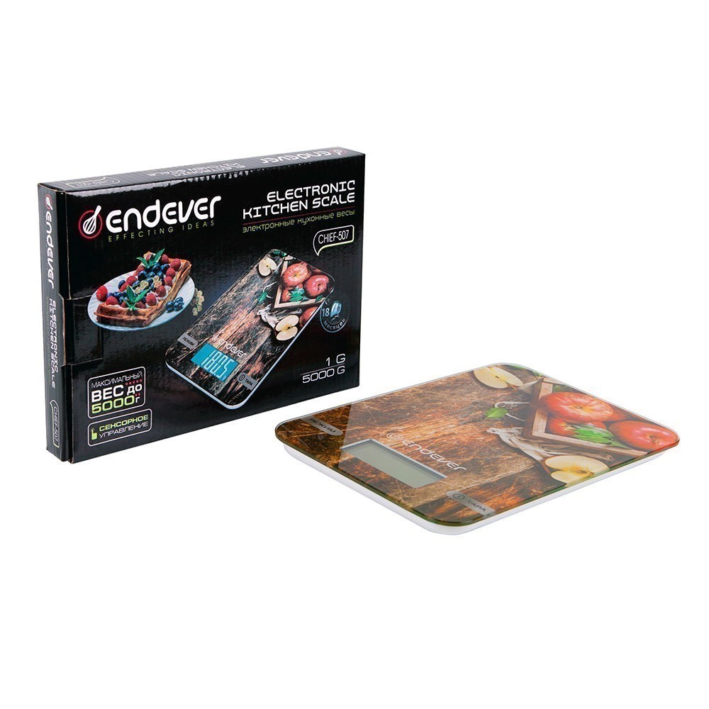 

Весы кухонные Endever Chief-507, ЖК дисплей