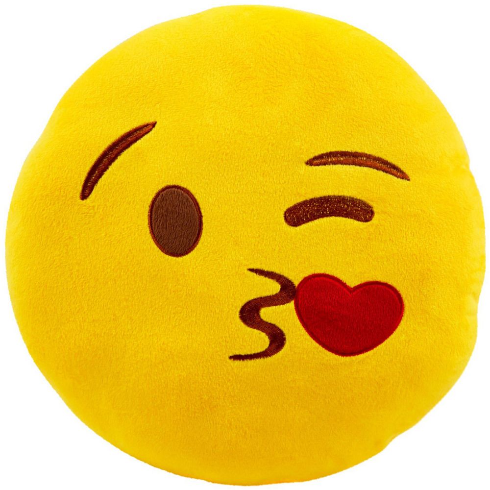 Подушка emoji (эмоджи) в ассортименте, Поцелуй
