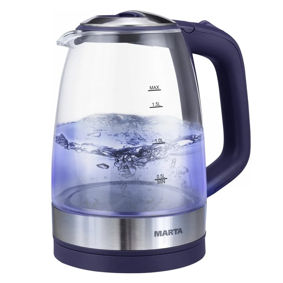 

Чайник MARTA MT-1078 D/Tp стекло 2250Вт 1.7л Темный топаз