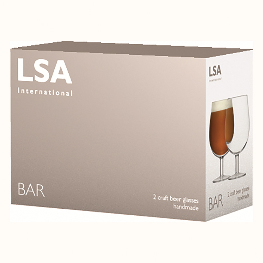 фото Lsa набор бокалов bar craft beer glass br33 2 шт. 550 мл бесцветный