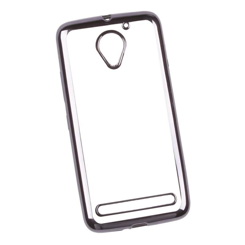 

Силиконовый чехол «LP» для Lenovo Vibe C2 TPU (прозрачный с черной хром рамкой)