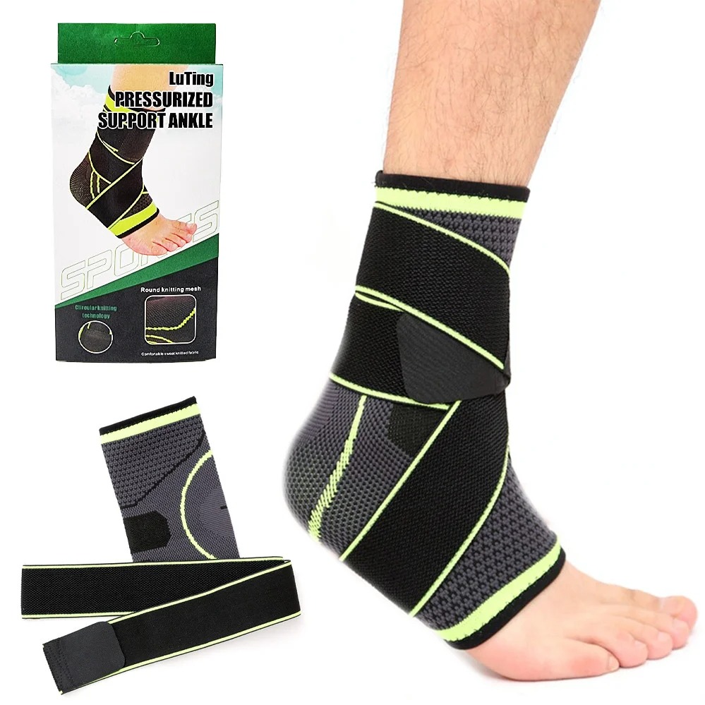 фото Защитный фиксатор голеностопа luting pressurized support ankle