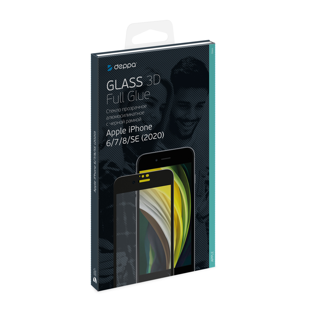   3D Full Glue  Apple iPhone 6/7/8/SE (2020), 0.3 ,  , Deppa