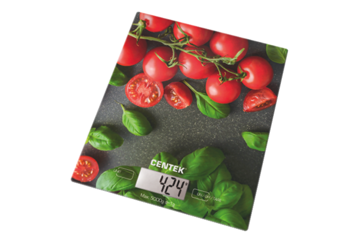 

Весы кухонные Centek CT-2462 (Черри) электронные, стеклянные, LCD, 190х200 мм, max 5кг, шаг 1г