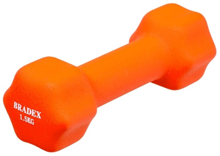 Гантель цельнолитая BRADEX SF 0541 1.5 кг