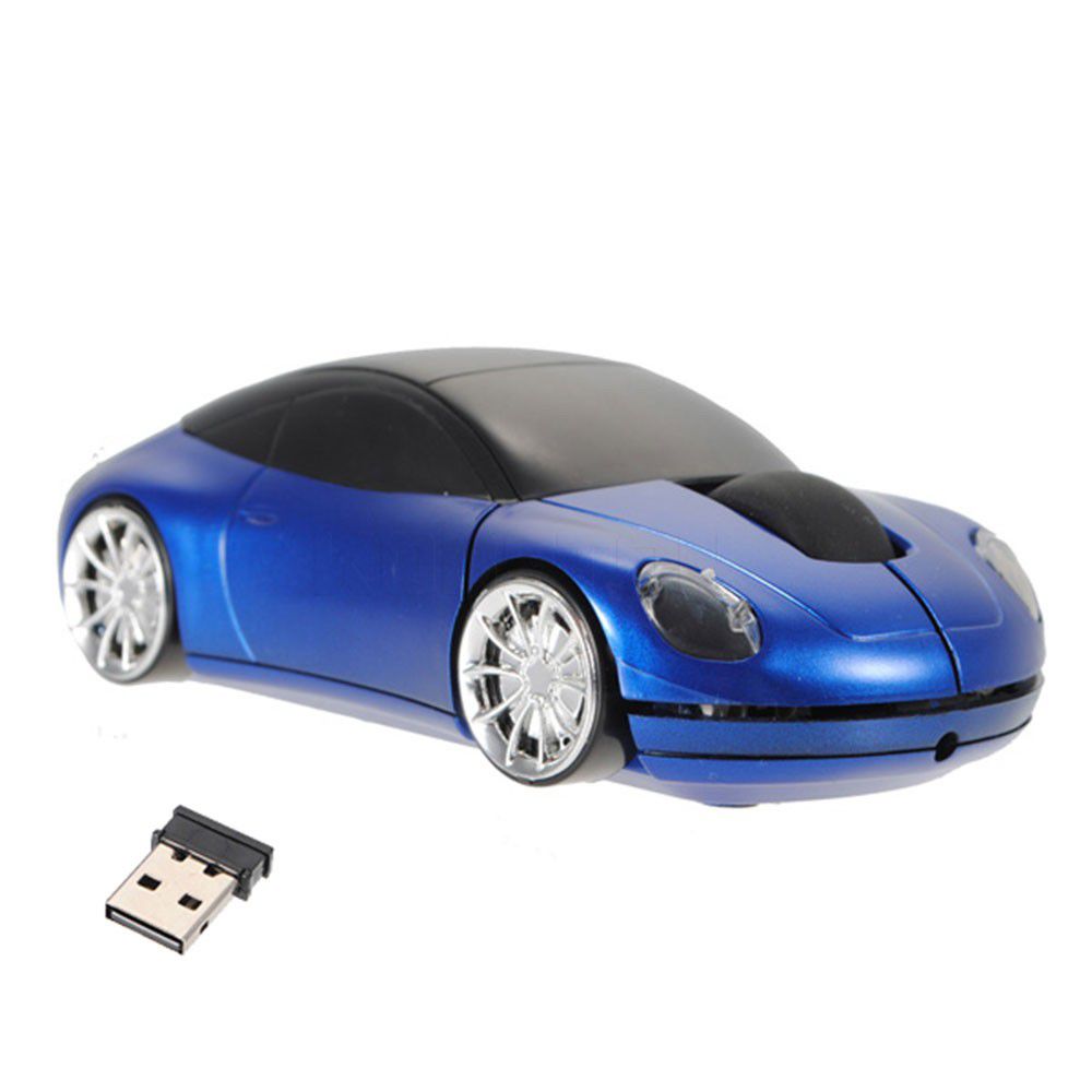 

Беспроводная мышь в форме машины Porsche, Синий
