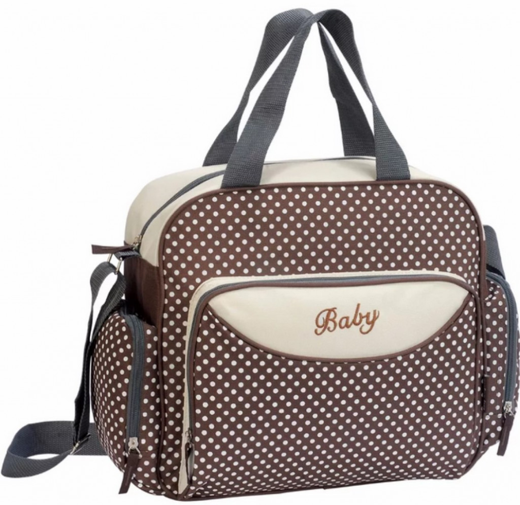 фото Компактная сумка для мамы baby, 36х9х26 см, коричневый