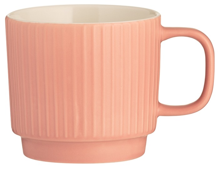 

Чашка Embossed коралловая 355 мл