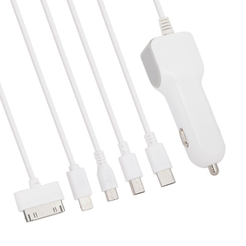 

УАЗУ «LP» 5 в1 Apple Lightning 8-pin/Apple 30 pin/USB Type-C/Mini USB/Micro USB (европакет)