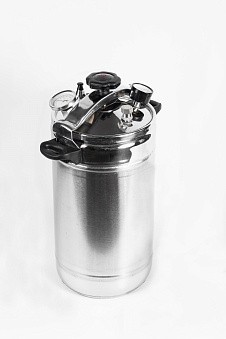 фото Автоклав-стерилизатор домашний погребок, 22 (17) л нерж, манометр, термометр, клапан сброса изб. давления