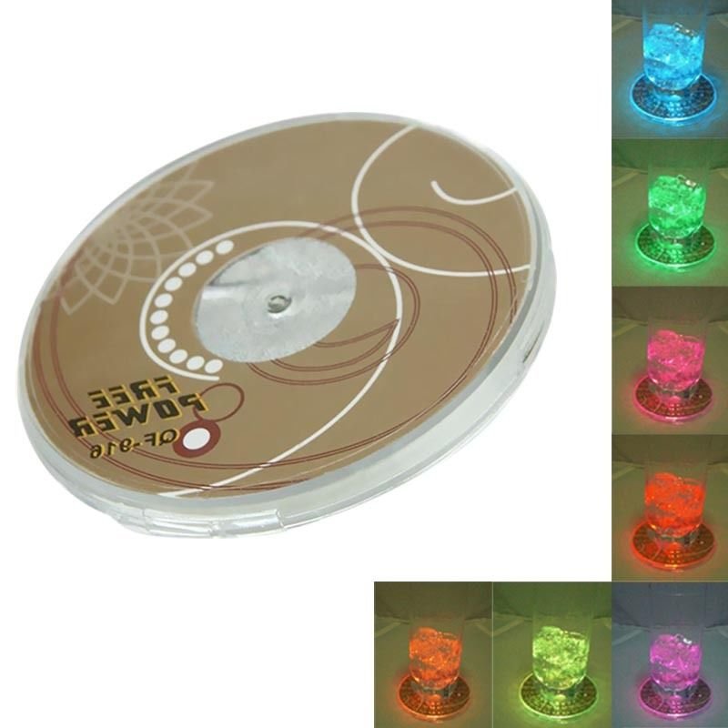 Купить Подставка под бокалы с цветной подсветкой Colorful Coaster | Мелеон