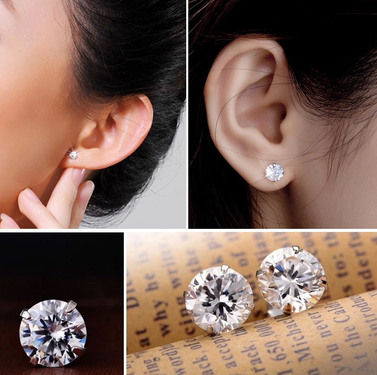 

Серьги-гвоздики с кристаллами Swarovski