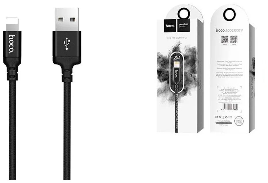 

Кабель для iphone Hoco X14 2метра