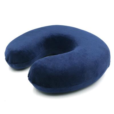 фото Дорожная подушка с эффектом памяти u-neck pillow, синий