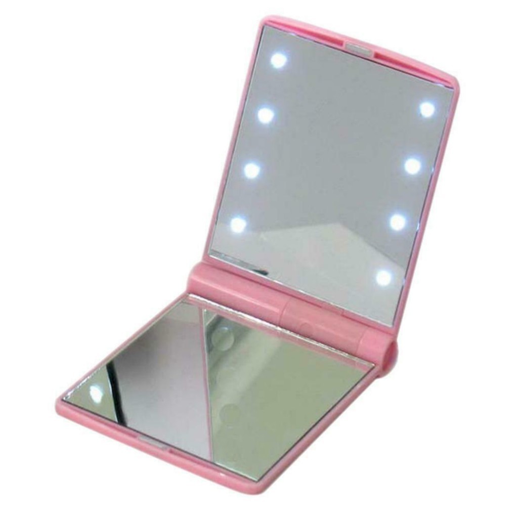

Косметическое карманное зеркало с подсветкой из светодиодов Led Light Mirror