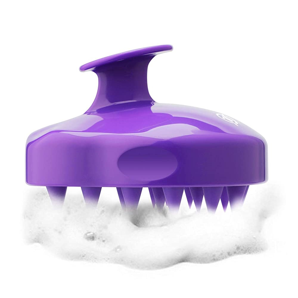 Массажер для мытья головы, фиолетовый